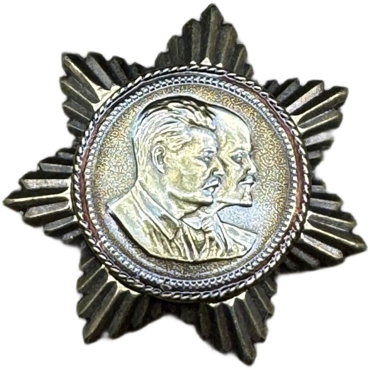 Знак Ленин Сталин (звезда) Тяжелый, винтовое крепление